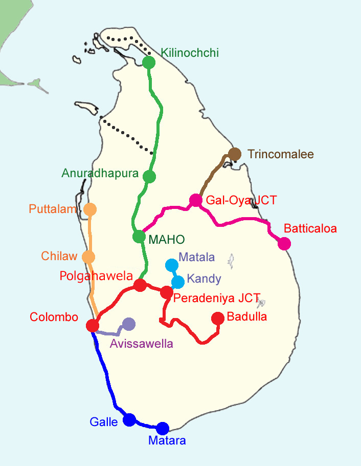 スリランカの鉄道